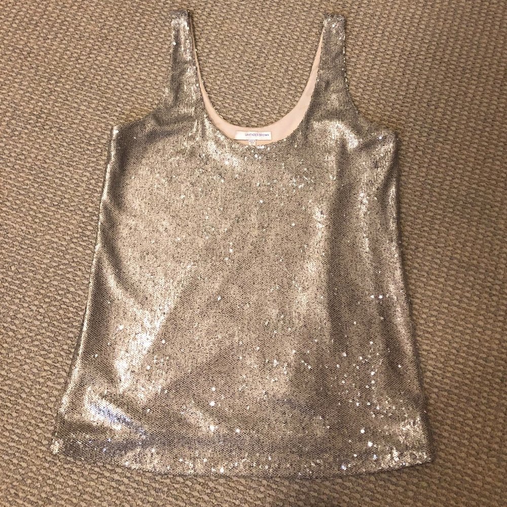 Gold Sequined Top